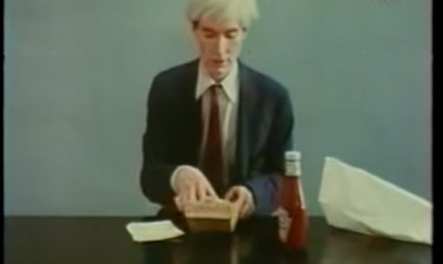 Andy Warhol not rolling a joint