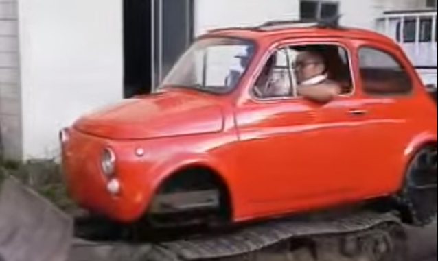 De Fiat graafmachine