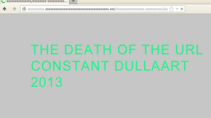 Constant Dullaart, The Death Of The URL