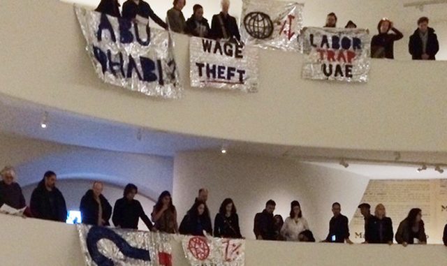 Protest in Guggenheim