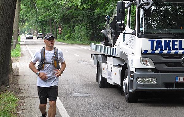 Jeroen Jongeleen, Running from Rotterdam to Brussels