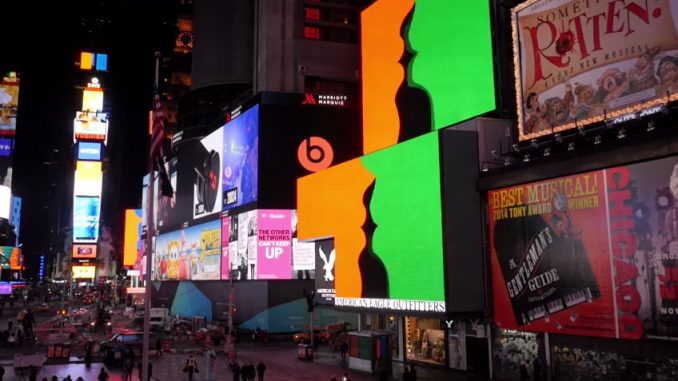 Rafaël Rozendaal @ Times Square, New York