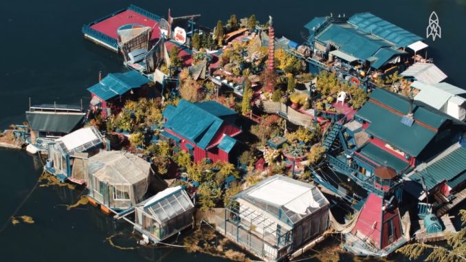 Off the Grid on a Homemade Island