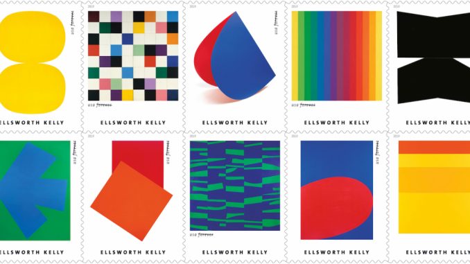 Ellsworth Kelly als postzegel