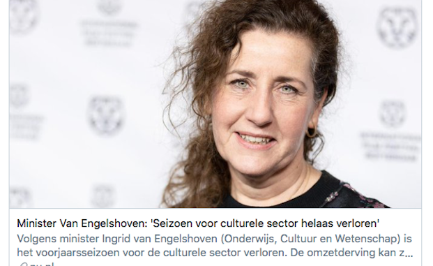 Minister Van Engelshoven knokt keihard voor de kunstsector en slaat zichzelf knock out